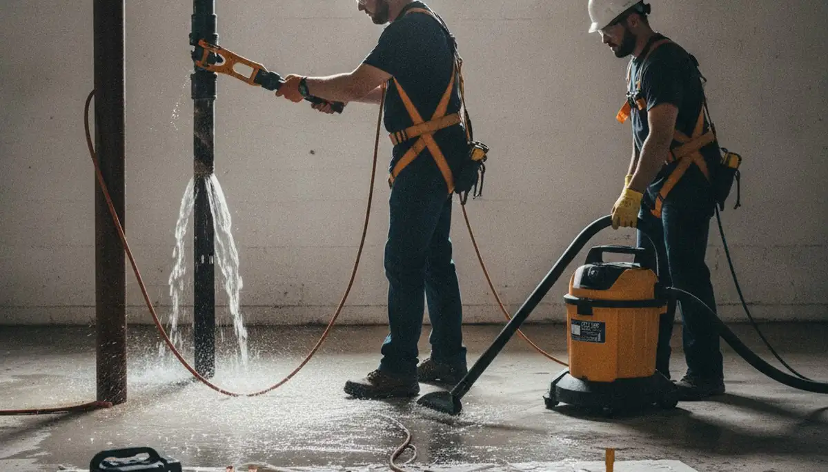 Emergency plumber truck in Concord, MA for burst pipes and leak repair