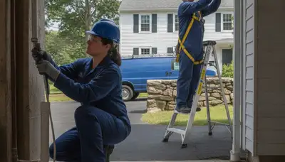 Plumber repairing pipes in Concord, MA for residential plumbing service