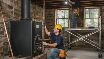 Plumber repairing a plumbing fixture in Concord, MA for reliable plumbing repair service