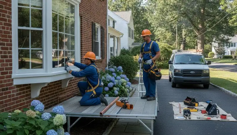 Plumber repairing a pipe in Concord, MA for reliable plumbing service