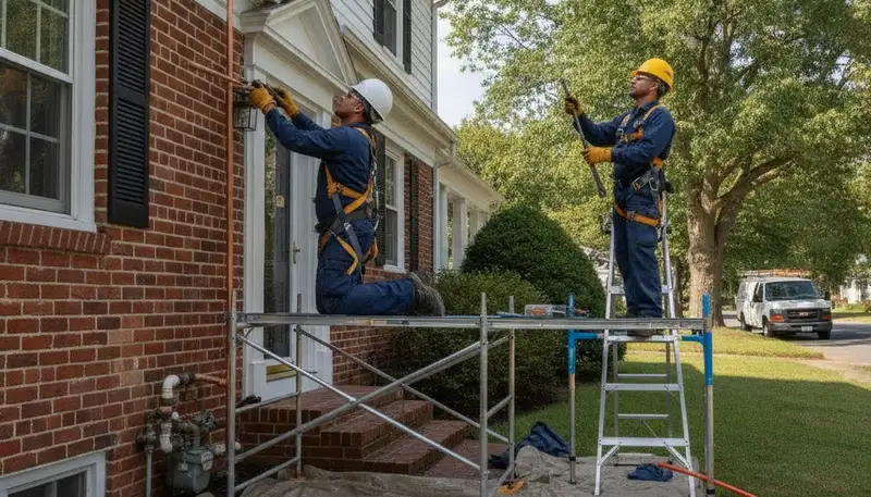 Plumber repairing pipes in Concord, MA for local plumbing service