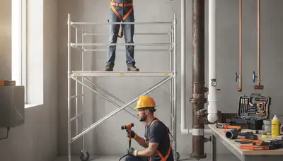 Plumber repairing pipes in Concord, MA for a residential plumbing service call