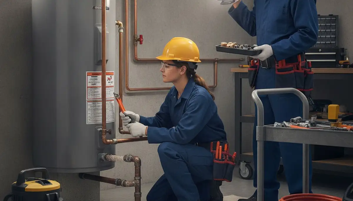 Plumber repairing a home pipe in Concord, MA for reliable plumbing repair service