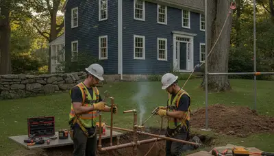 Plumber truck for plumbing repair services in Concord, MA for local home and business service calls
