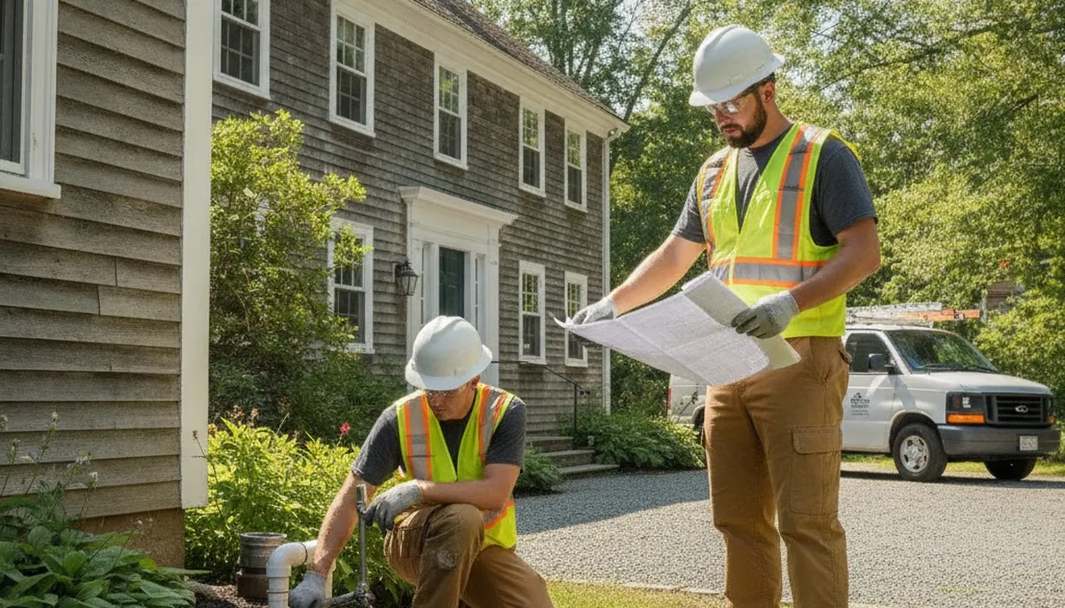 Concord, MA plumber repairing residential plumbing for local home service customers