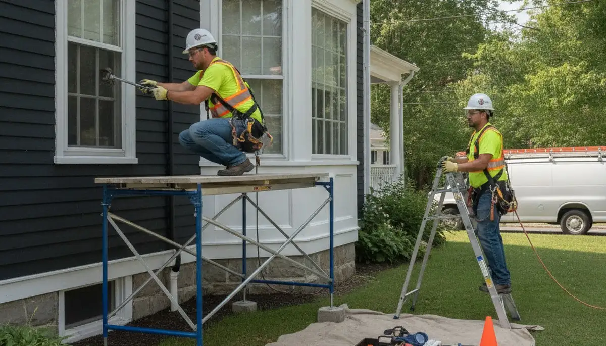 Plumber repairing a pipe in Concord, MA for reliable residential plumbing service
