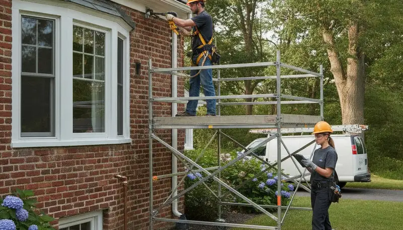 Plumber repairing a pipe in Concord, MA for reliable plumbing service