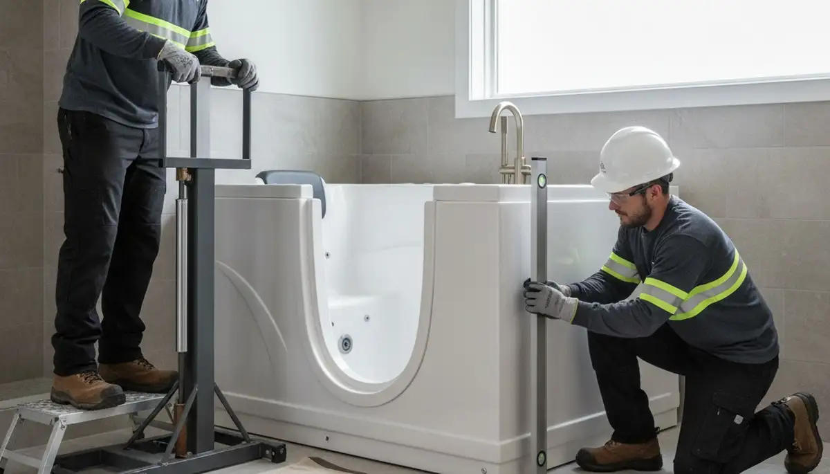 Walk-in tub installation for Concord, MA homes by local plumbing repair specialists